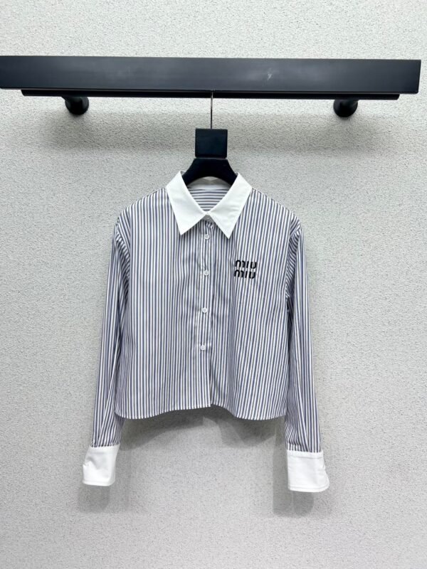 miumiu new striped shirt high quality version