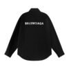 Balenciaga loose-fit shirt Back and front patch pocket prints
