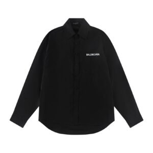 Balenciaga loose-fit shirt Back and front patch pocket prints