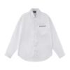 Balenciaga loose-fit shirt Back and front patch pocket prints