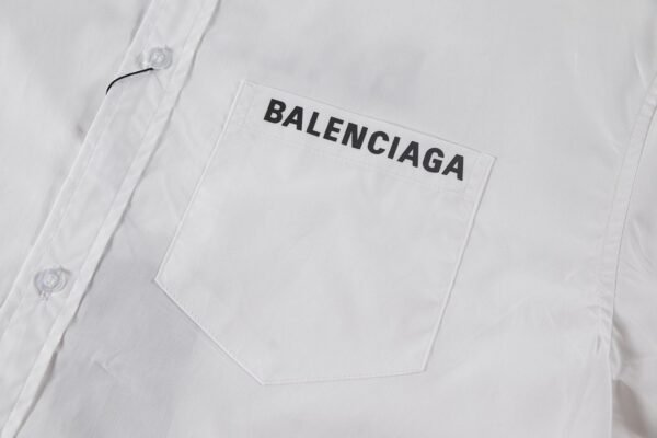 Balenciaga loose-fit shirt Back and front patch pocket prints