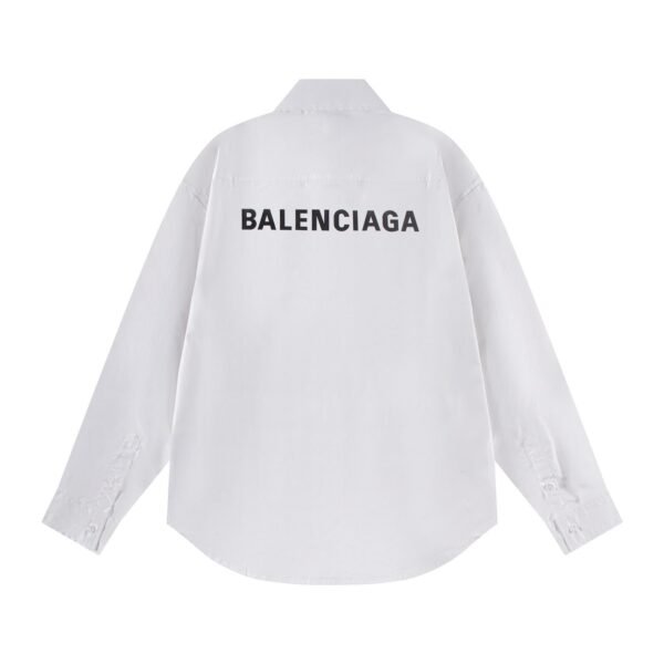 Balenciaga loose-fit shirt Back and front patch pocket prints