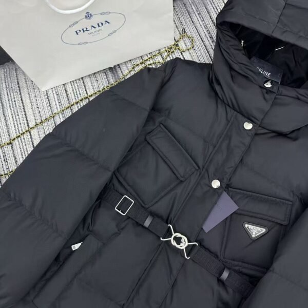 PRADA New hooded workwear style down jacket