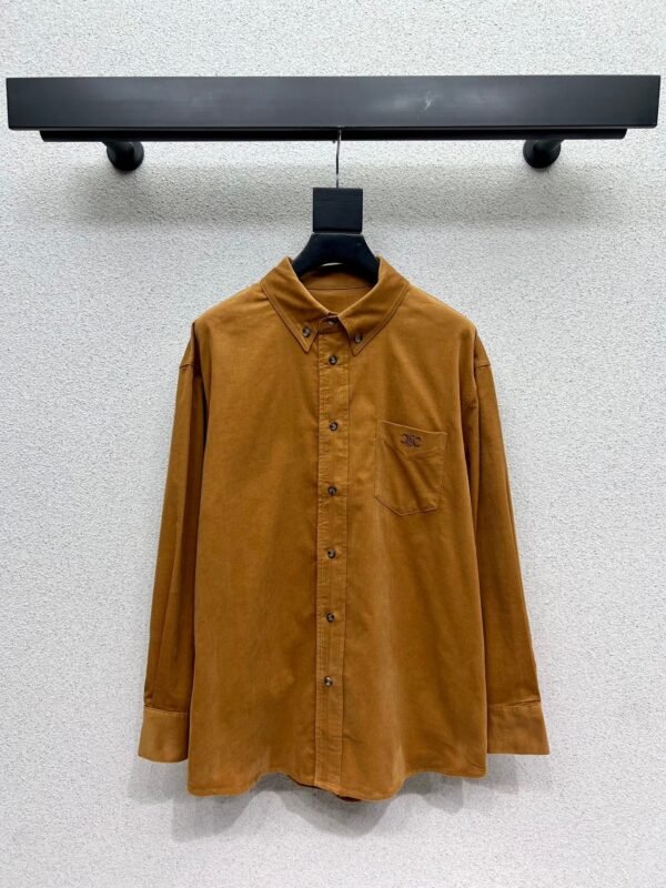 Celine corduroy shirt with loose fit design, high-quality clothing