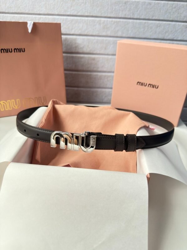 Miu Miu premium belt, genuine leather, 2cm wide.