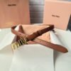 Miu Miu premium belt, genuine leather, 2cm wide.