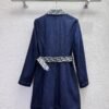 DIOR 2025 New autumn and winter denim suit jacket mid-length jacket