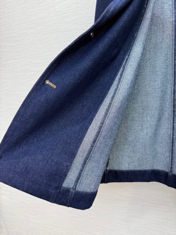 DIOR 2025 New autumn and winter denim suit jacket mid-length jacket