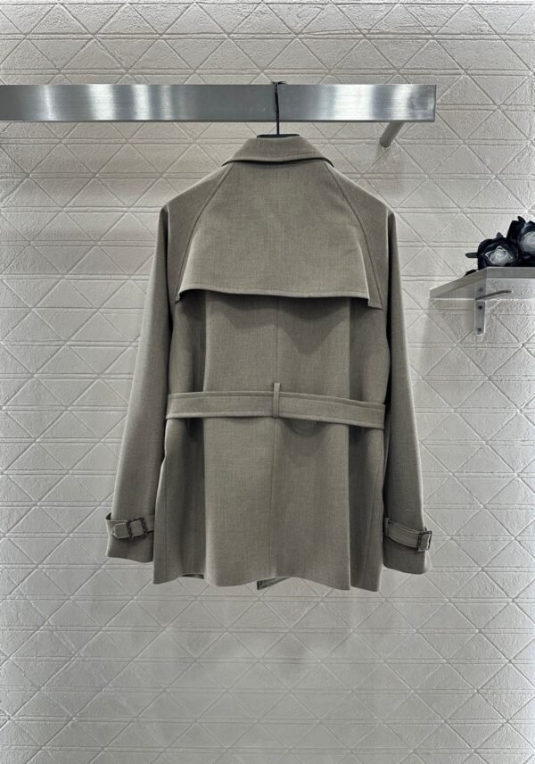 Louis Vuitton new lapel belt mid-length coat high-end version high-quality clothing