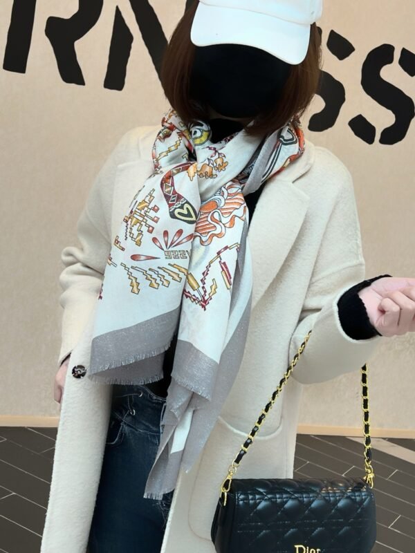 Hermès scarf luxury 100% cashmere scarf size: 100x200cm