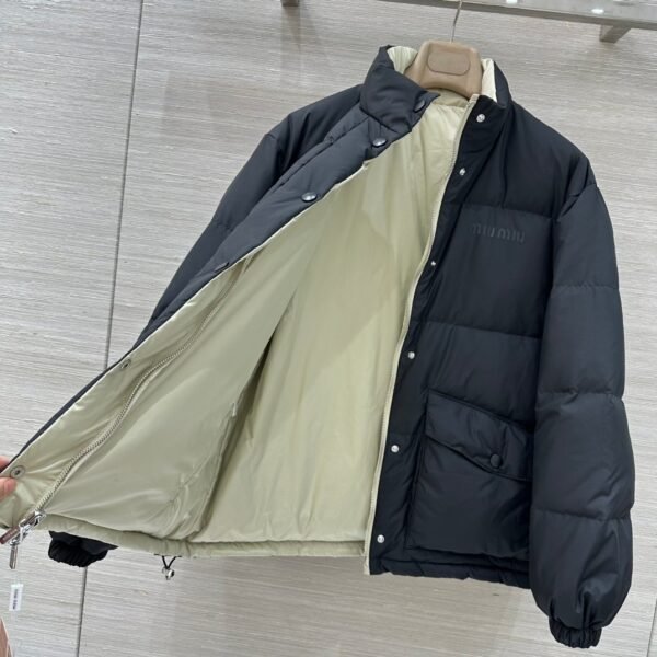 miumiu 2025 winter new down jacket two-color wearable 90% white goose down feather filling