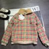2025 Autumn and Winter Catwalk Style Colorful Plaid Lambswool Collar Jacket Premium Edition