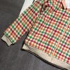 2025 Autumn and Winter Catwalk Style Colorful Plaid Lambswool Collar Jacket Premium Edition