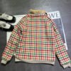 2025 Autumn and Winter Catwalk Style Colorful Plaid Lambswool Collar Jacket Premium Edition