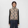 Burberry hooded stand collar plaid down vest jacket 90 down premium version high quality clothing