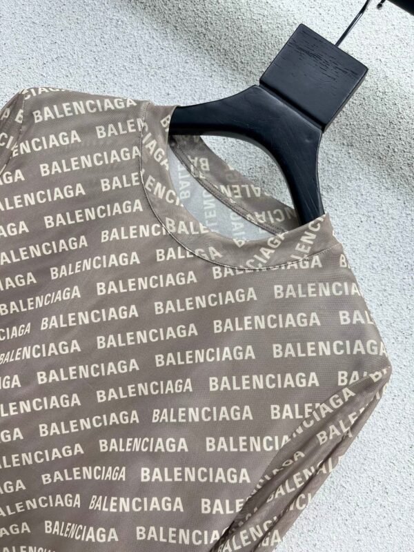 Balenciaga letter mesh bottoming shirt high quality clothing