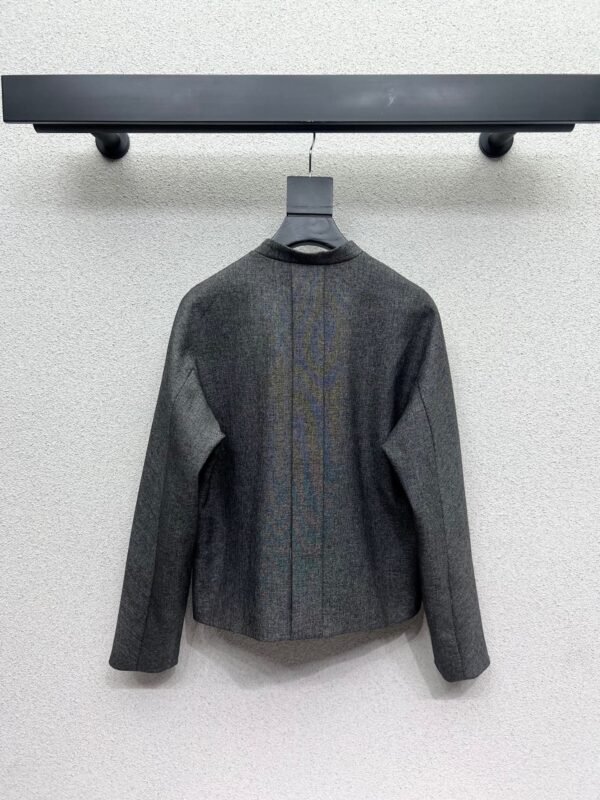 DIOR gray suit jacket with brooch high quality clothing