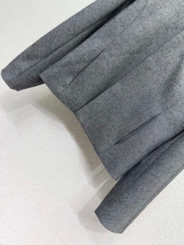 DIOR gray suit jacket with brooch high quality clothing