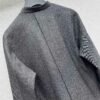 DIOR gray suit jacket with brooch high quality clothing