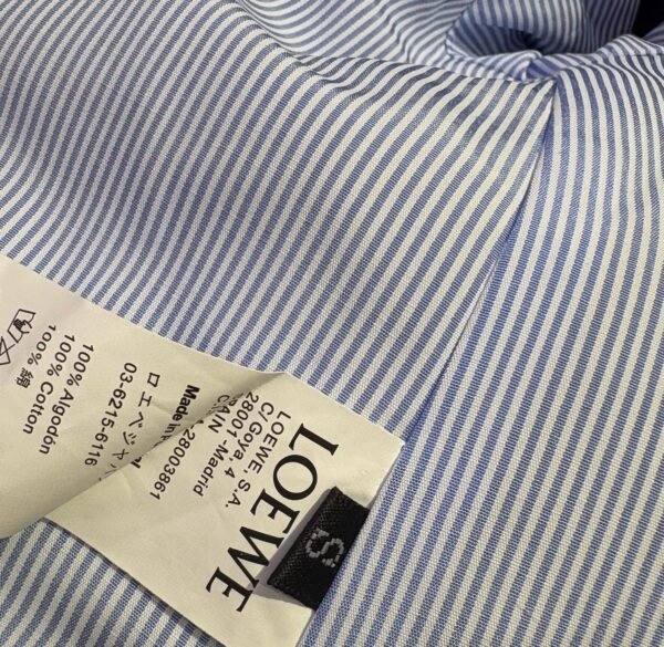 Loewe striped patchwork hooded windbreaker jacket