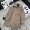 Loro Piana New style lapel wool down jacket mid-length coat lining 90% white goose down filling high-end quality