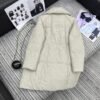 Loro Piana New style lapel wool down jacket mid-length coat lining 90% white goose down filling high-end quality