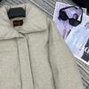 Loro Piana New style lapel wool down jacket mid-length coat lining 90% white goose down filling high-end quality