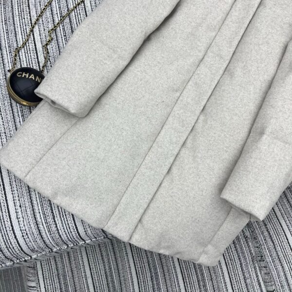 Loro Piana New style lapel wool down jacket mid-length coat lining 90% white goose down filling high-end quality