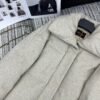 Loro Piana New style lapel wool down jacket mid-length coat lining 90% white goose down filling high-end quality
