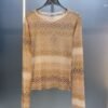 Loewe rainbow print mesh bottoming shirt is light and breathable