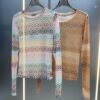 Loewe rainbow print mesh bottoming shirt is light and breathable