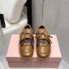 Miu Miu new calfskin sneakers fashion show new style Premium version