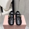 Miu Miu new calfskin sneakers fashion show new style Premium version