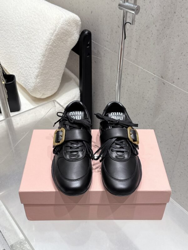 Miu Miu new calfskin sneakers fashion show new style Premium version