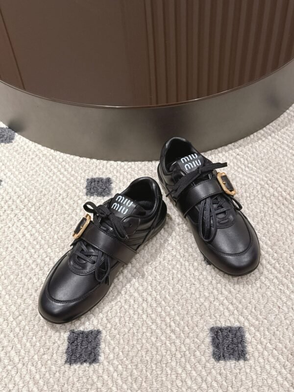 Miu Miu new calfskin sneakers fashion show new style Premium version