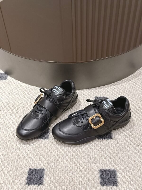Miu Miu new calfskin sneakers fashion show new style Premium version