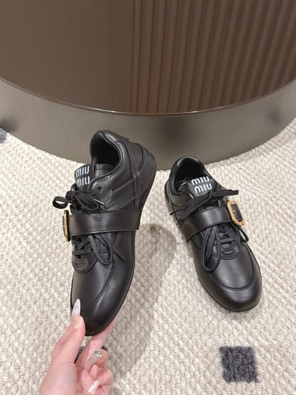 Miu Miu new calfskin sneakers fashion show new style Premium version