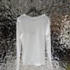 Loewe 2025 new round neck beaded long-sleeved top bottoming shirt