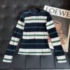 miumiu Tencel wool striped bottoming shirt