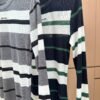 miumiu Tencel wool striped bottoming shirt