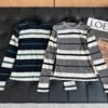 miumiu Tencel wool striped bottoming shirt