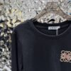 Loewe 2025 new round neck beaded long-sleeved top bottoming shirt