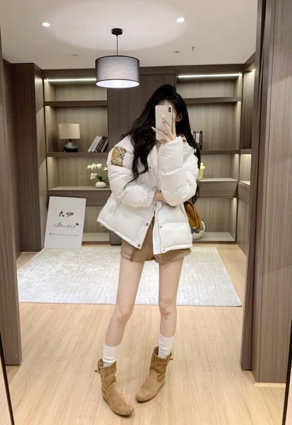 Burberry new winter hooded plaid cotton jacket