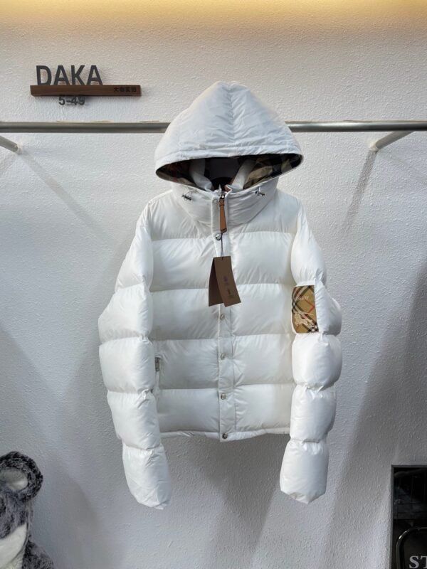 Burberry new winter hooded plaid cotton jacket