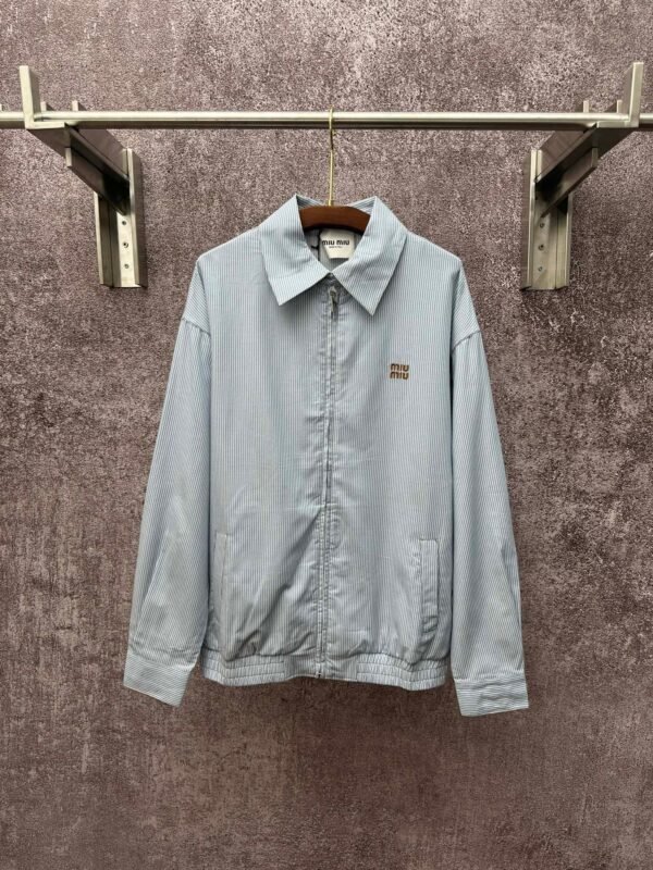 miumiu new striped cotton coat jacket high quality clothing