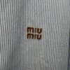 miumiu new striped cotton coat jacket high quality clothing