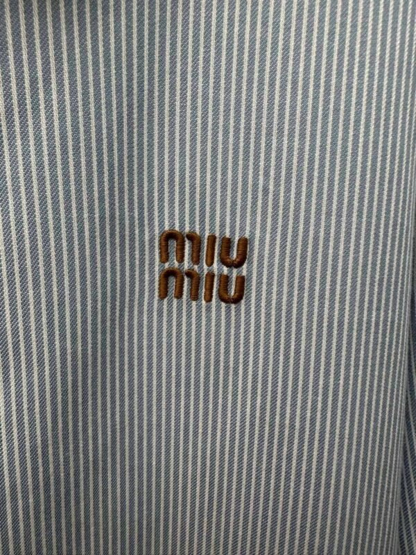 miumiu new striped cotton coat jacket high quality clothing