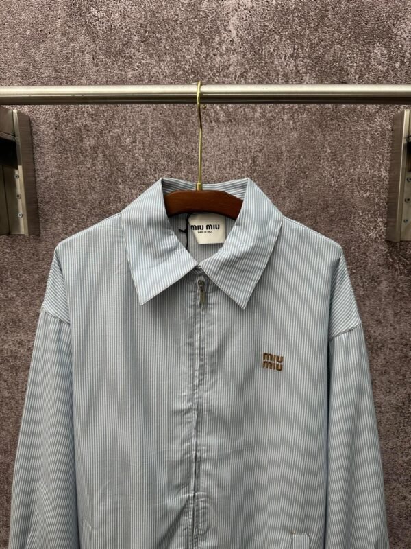 miumiu new striped cotton coat jacket high quality clothing