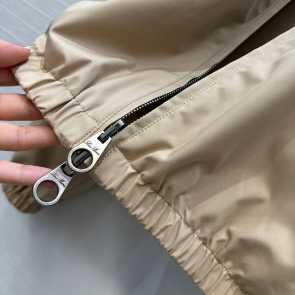 Loro Piana classic flight jacket windproof coat Tencel wool lining soft and delicate high-quality clothing