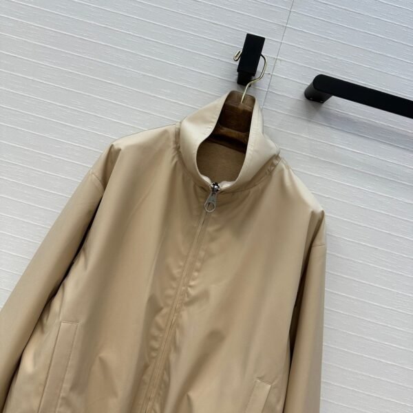 Loro Piana classic flight jacket windproof coat Tencel wool lining soft and delicate high-quality clothing